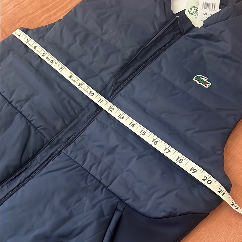 NWT Lacoste Navy Blue Puffer Vest - Picture 4 of 8